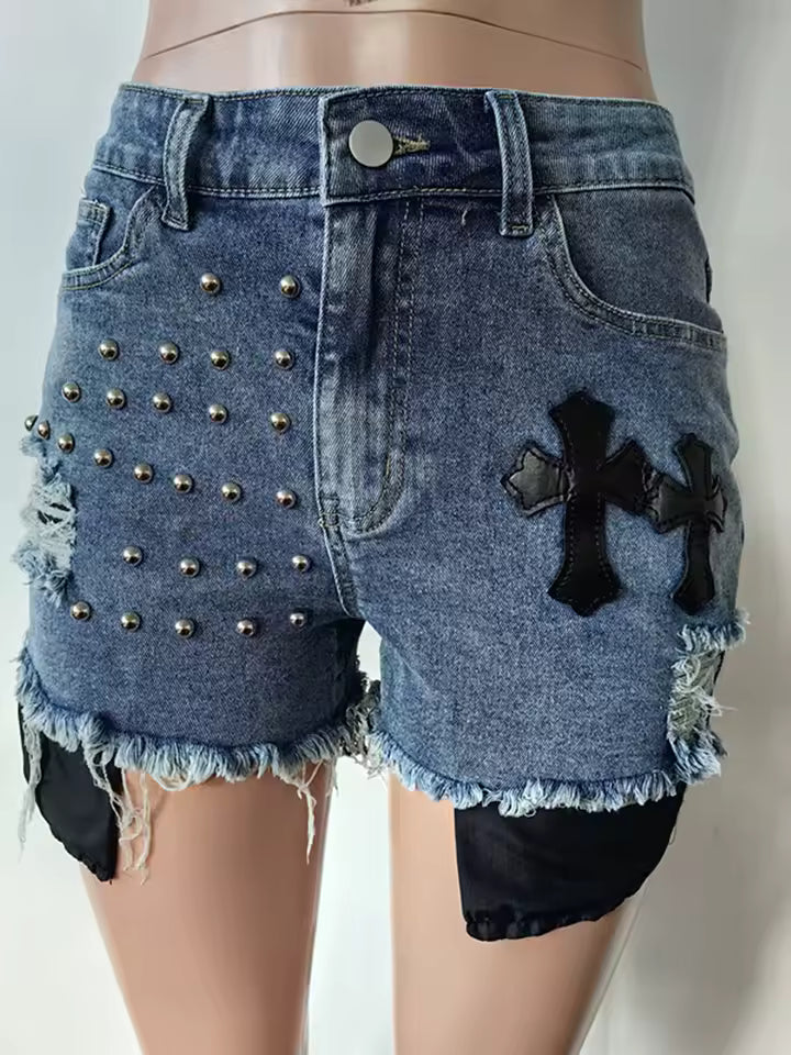 Distressed Devotion Shorts