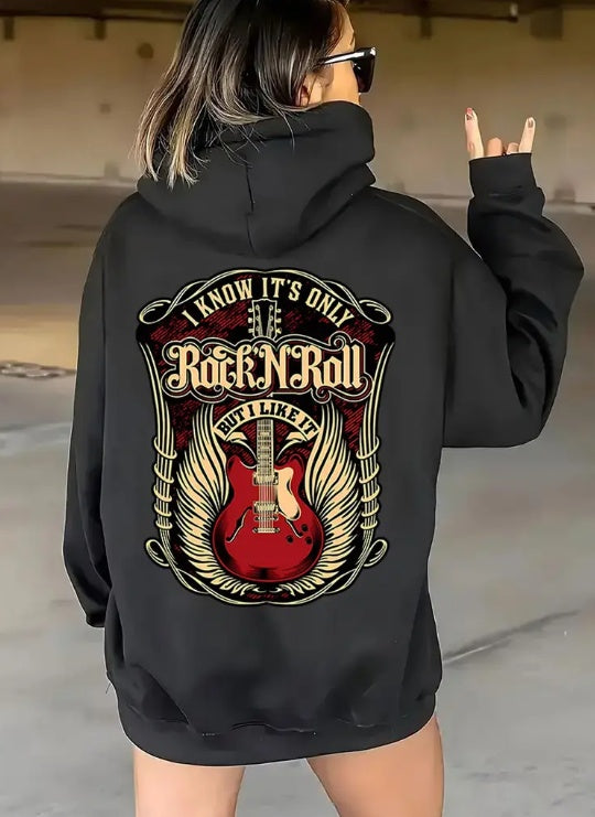 Wings & Riffs Graphic Hoodie – Rock 'N Roll Revival Edition - Namparoger 