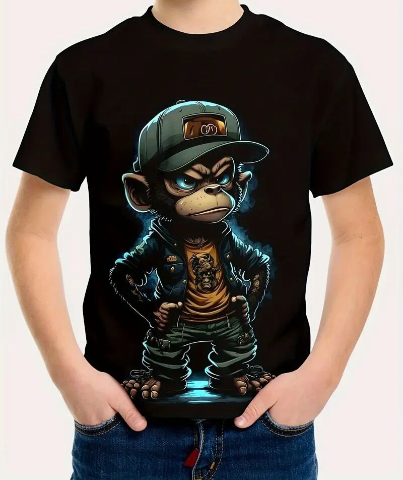 Alpha Aura Graphic Tee – Monkey Business, Upgraded Edition - Namparoger 