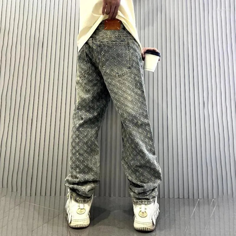 Jacquard Pattern Jeans