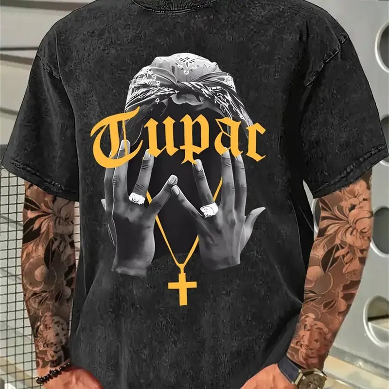 Tupac Legacy Graphic Tee – Cross & Crown Edition - Namparoger 